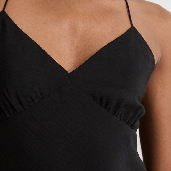 Madewell Layton Midi Slip Dress Size 0 in Black NWT - Picture 6 of 8